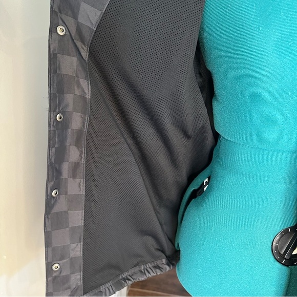 Women's Nike Sportswear Icon Clash Black Checkered Windbreaker Jacket XS - Picture 12 of 15